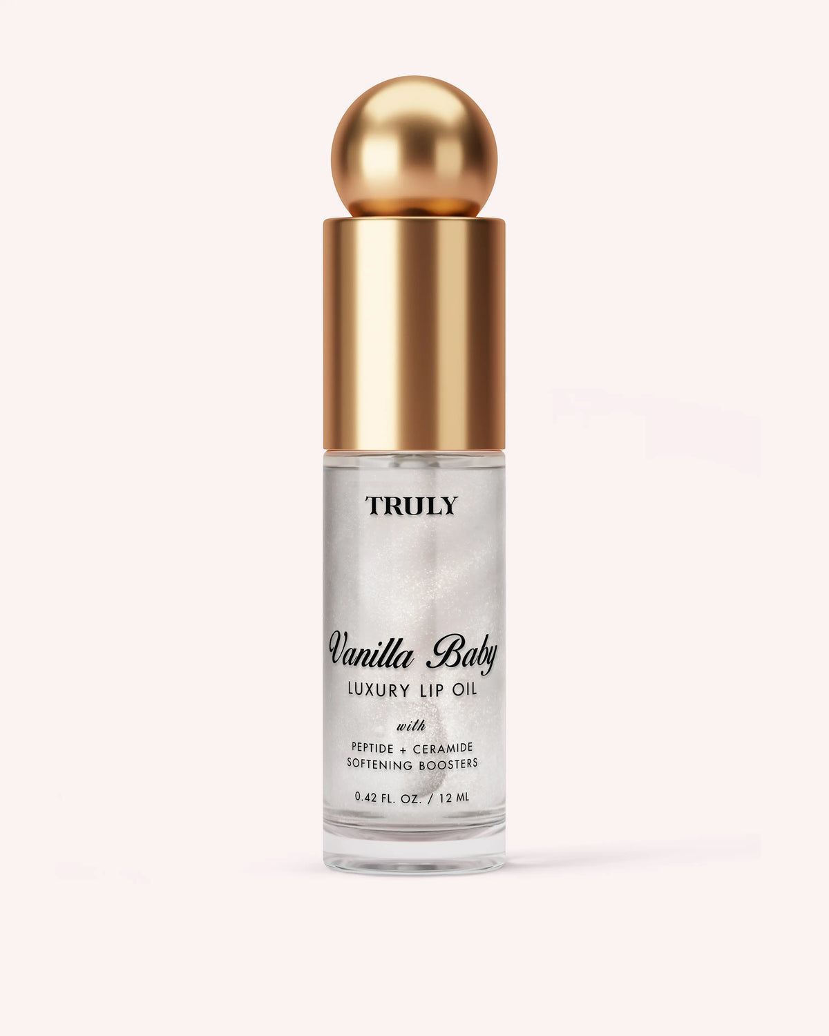 Luxury Peptide Lip Oil | Moisturizing Plump Formula with Peptides, Vitamin E & Ceramides | Softens Dry, Chapped Lips & Restores Smoothness | Non-Sticky, Glossy Finish