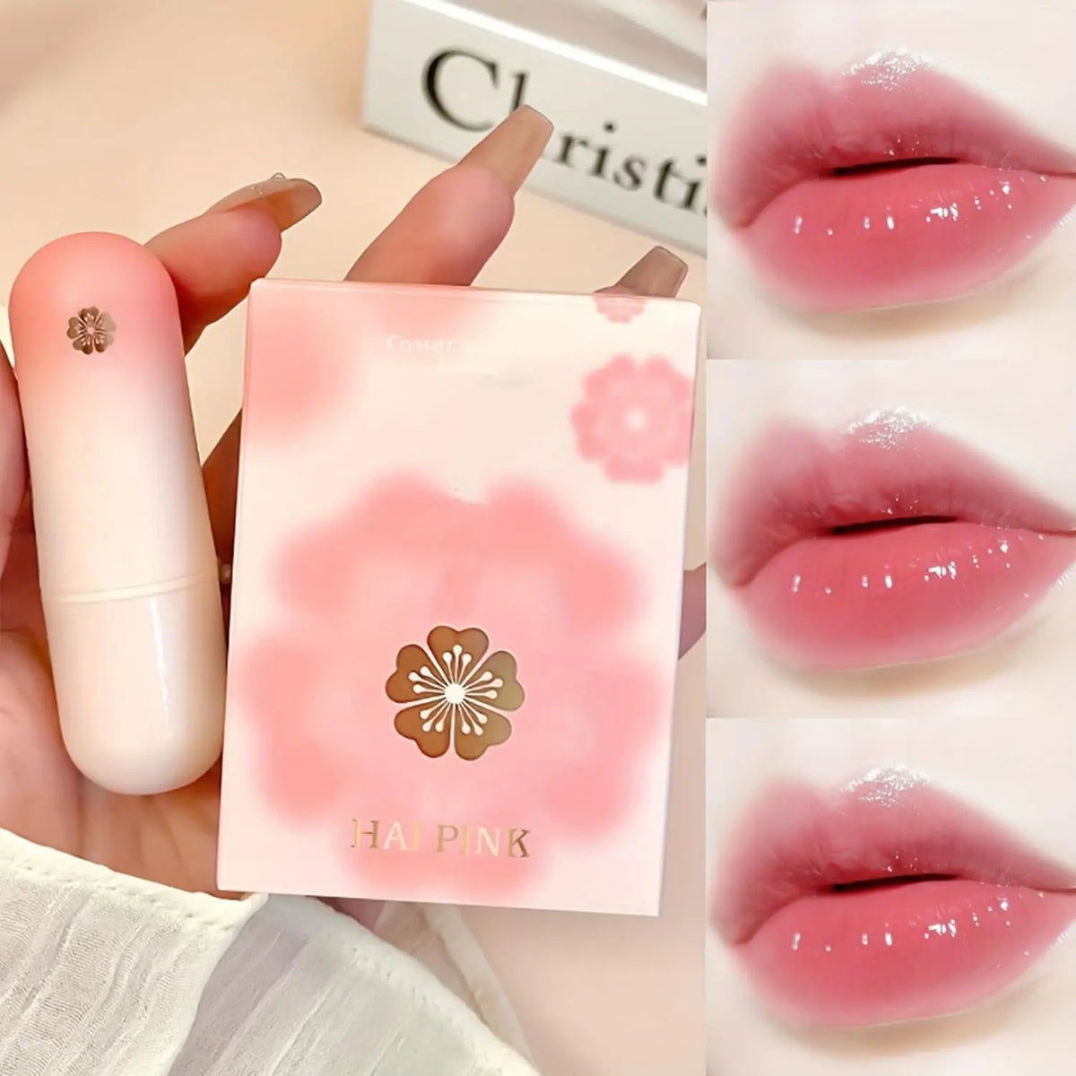 Flower Temperature Color Changing Lip Balm Moisturizing Glossy Lip Plumper Natural Long Lasting Lip Carejuicy Temperature Color Changing Lipstick, Moisturizing Flower , Hydrating Lip Gloss for All Occasions Makeup Glossy Lip-Plumping Lip Balm
