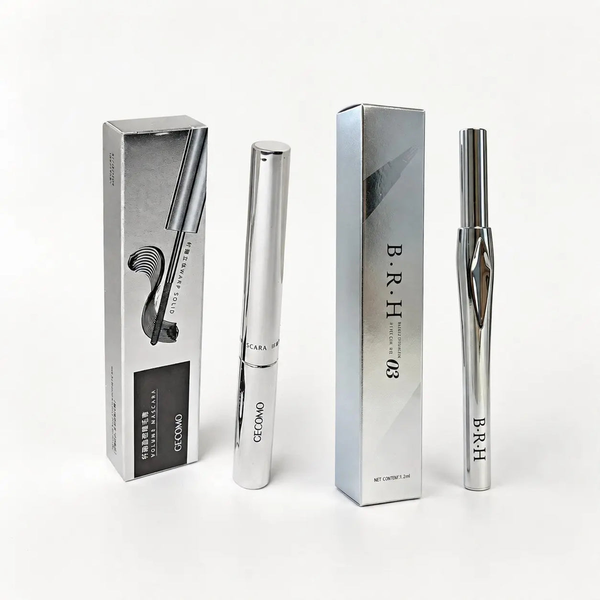 Steel Spiral Brush Mascara Volumizing Waterproof Curling Smudge Proof Non Clumping Lengthening Eyelash Makeup Portable Eye Cosmetic for Daily Women Eye Makeup Bottom