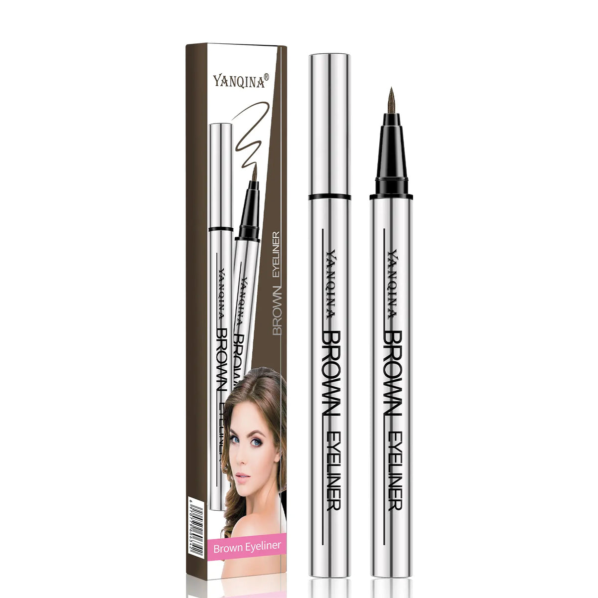 Vegan Liquid Eyeliner Pen - Beauty Products Single Item Makeup, 24-Hour Long Lasting, Waterproof, Lightweight, Flawless Smooth Application, Ultra Creamy Silky Texture, Cruelty Free, Eye Area, Adults, 24 Months, Smudge Proof, 12G