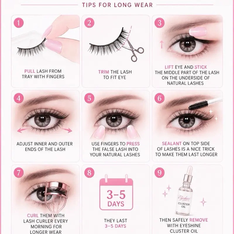 Eyeshine CLASSIC Pre-Glued Under-Eye Lash Strips