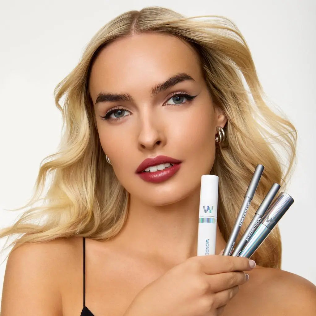 Wonderskin Ultimate Lips Set – Longwear Lip Stain, 360 Contour Lip Liner & Clear Gloss Trio for Waterproof, Transfer-Proof, Hydrating, and Glossy Finish – Vegan & Cruelty-Free All-In-One Lip Kit