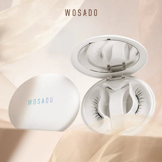 WOSADO Soft Magnetic Eyelashes - Blura Black All-In-One Box, Reusable, Glue-Free, Waterproof, Lightweight, Natural Style Makeup Cosmetic