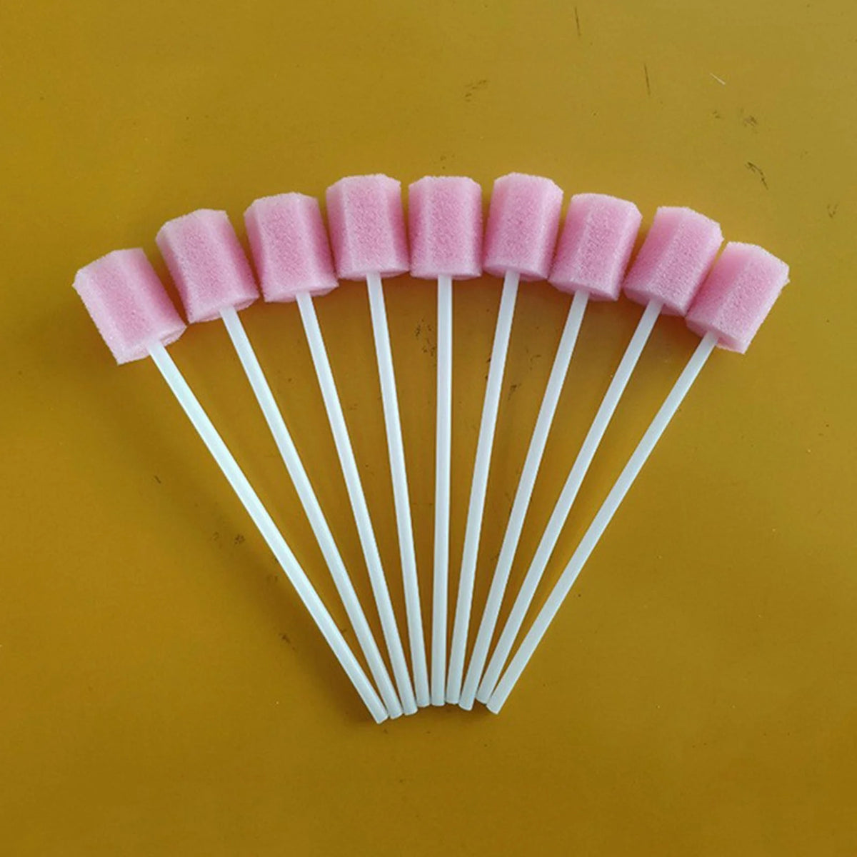 Oral Care Sticks Disposable Sponge 100 Pcs Mouth Sponges for Cleaning in Oral Clinics