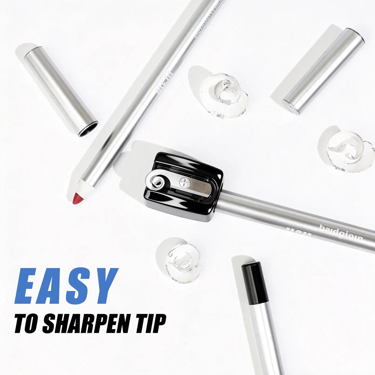 24HR Waterproof Eyeliner Pencil, Smudge-Proof Long-Lasting Eye Liner, Smooth Creamy Formula, Easy Apply Eye Makeup for Daily Wear