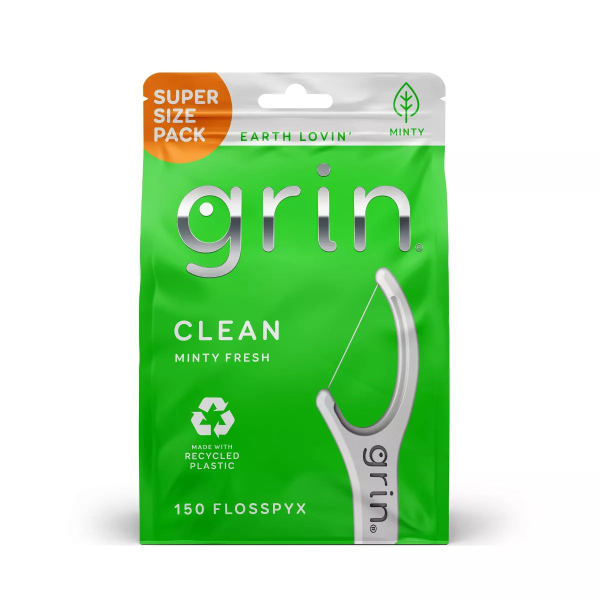 Grin Oral Care Fine Flosspyx - 150Ct