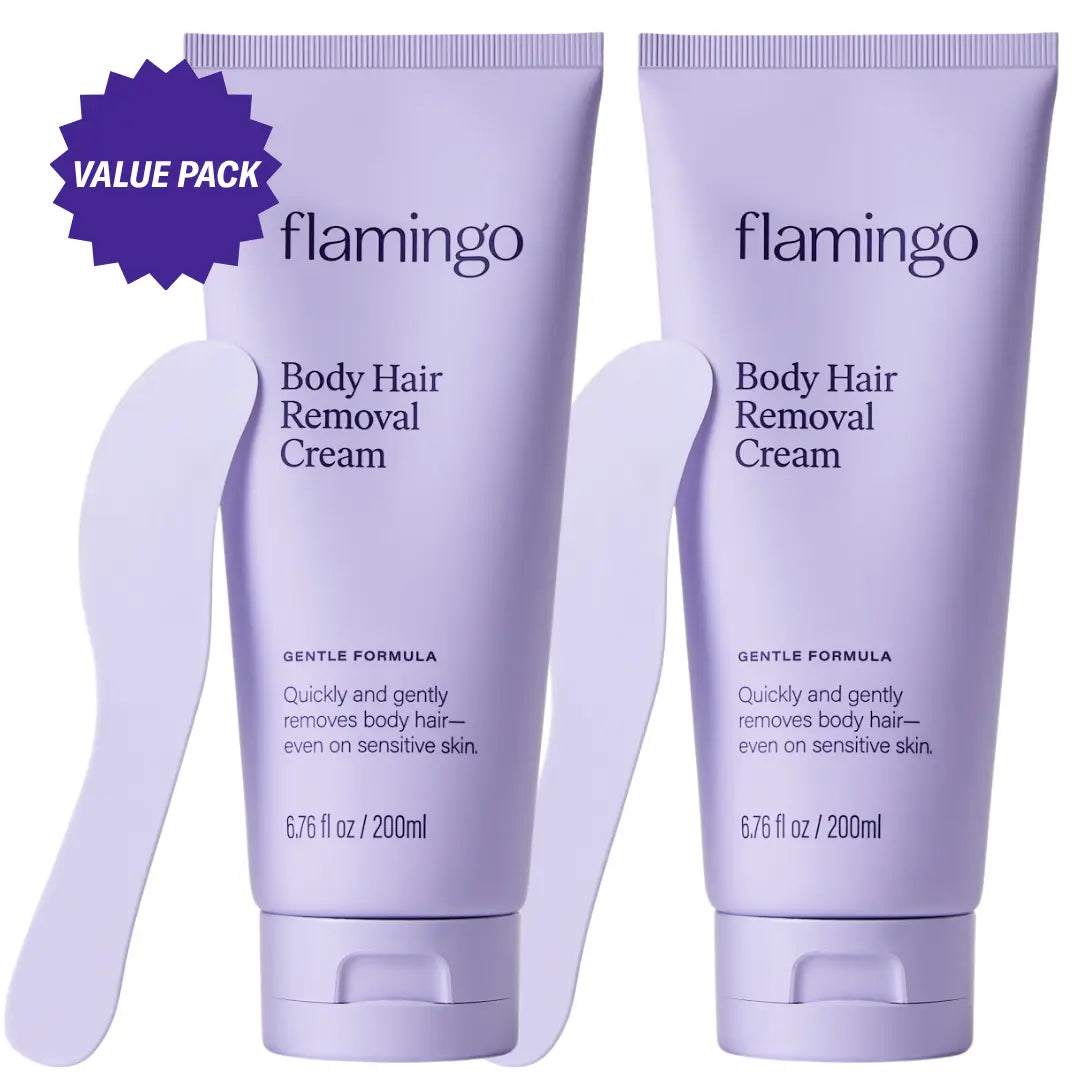 [Summer Must-Haves] Flamingo 200Ml Body Hair Removal Cream, Designed for Sensitive Skin, Unisex Gentle Formula, Smooth Results Last up to 7 Days, Body Hair Remover for Women