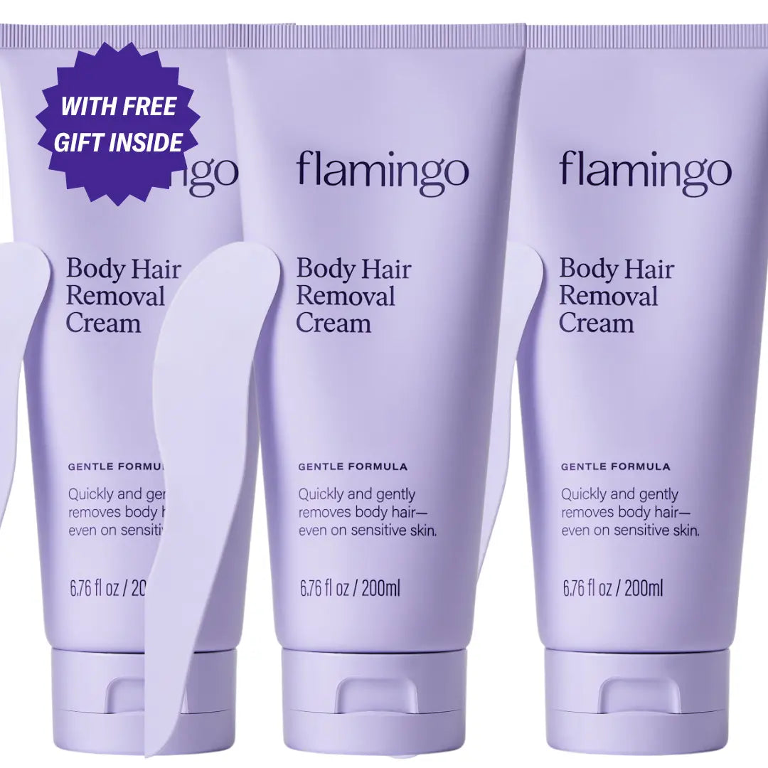 [Summer Must-Haves] Flamingo 200Ml Body Hair Removal Cream, Designed for Sensitive Skin, Unisex Gentle Formula, Smooth Results Last up to 7 Days, Body Hair Remover for Women