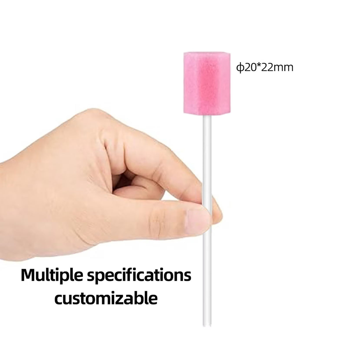 Oral Care Sticks Disposable Sponge 100 Pcs Mouth Sponges for Cleaning in Oral Clinics