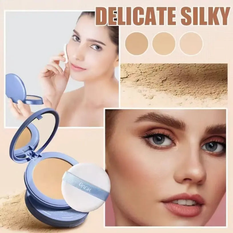 Summer Oil Control Matte Perfections Pressedpowder-Waterproof Face Powder,Oil Control Facepressed Powder,Waterproof Settingpowder,Waterproof Long Lasting Finishing Powder
