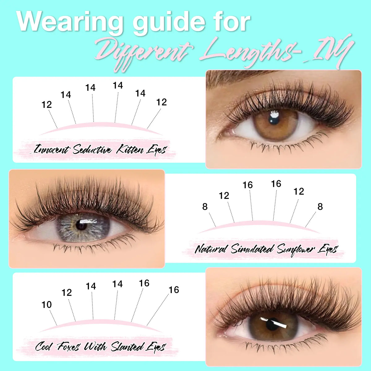 VAVABEAUTY IVY Lash Cluster Kit Invisible Soft Band Long Lasting Waterproof Bond Seal Remover Natural Eyelashes for Salon Quality at Home Must-Have Cluster Pure Clean Look