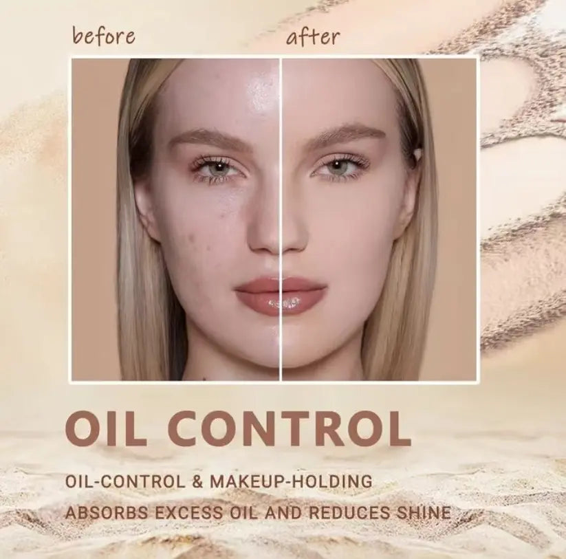 Summer Oil Control Matte Perfections Pressedpowder-Waterproof Face Powder,Oil Control Facepressed Powder,Waterproof Settingpowder,Waterproof Long Lasting Finishing Powder