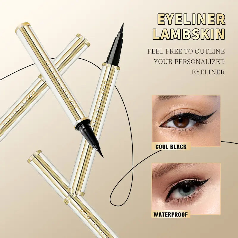 Waterproof Lambskin Eyeliner Pen - Resistant to Smudges, with a Long-Lasting, Smooth and Thick Tip, Perfect for Creating Clear Eye Makeup, Suitable for All-Day Wear and for Beginners - Women'S Daily Makeup Tools, Cosmetics and Professional Beauty Products