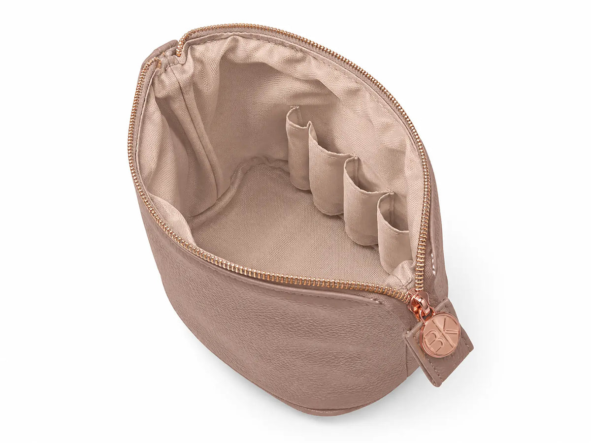Standup Brush Holder & Travel Makeup Bag - Blush