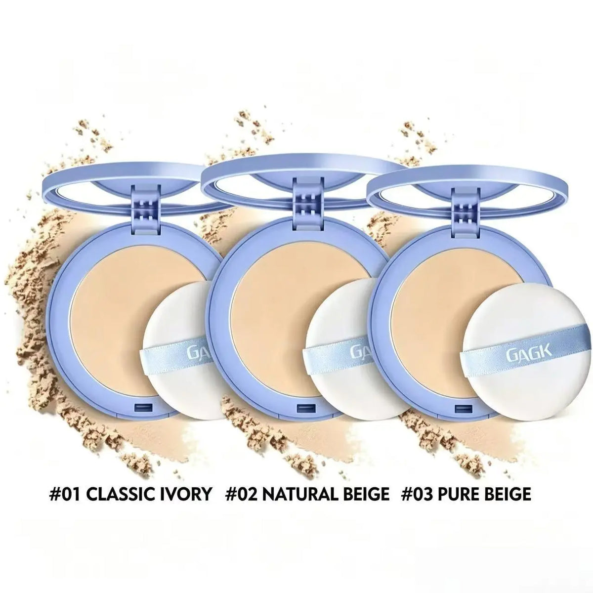 Summer Oil Control Matte Perfections Pressedpowder-Waterproof Face Powder,Oil Control Facepressed Powder,Waterproof Settingpowder,Waterproof Long Lasting Finishing Powder