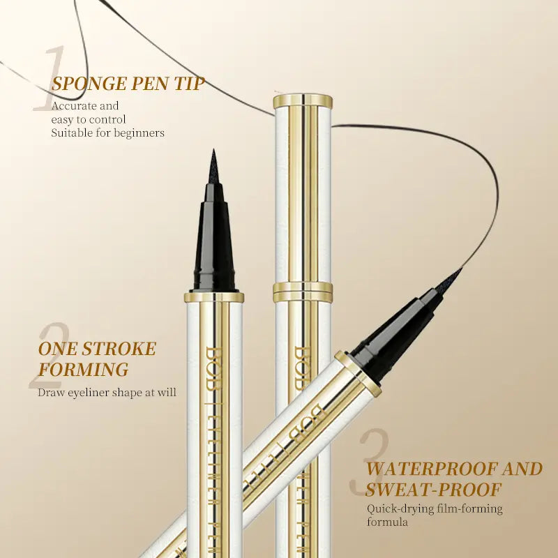 Waterproof Lambskin Eyeliner Pen - Resistant to Smudges, with a Long-Lasting, Smooth and Thick Tip, Perfect for Creating Clear Eye Makeup, Suitable for All-Day Wear and for Beginners - Women'S Daily Makeup Tools, Cosmetics and Professional Beauty Products