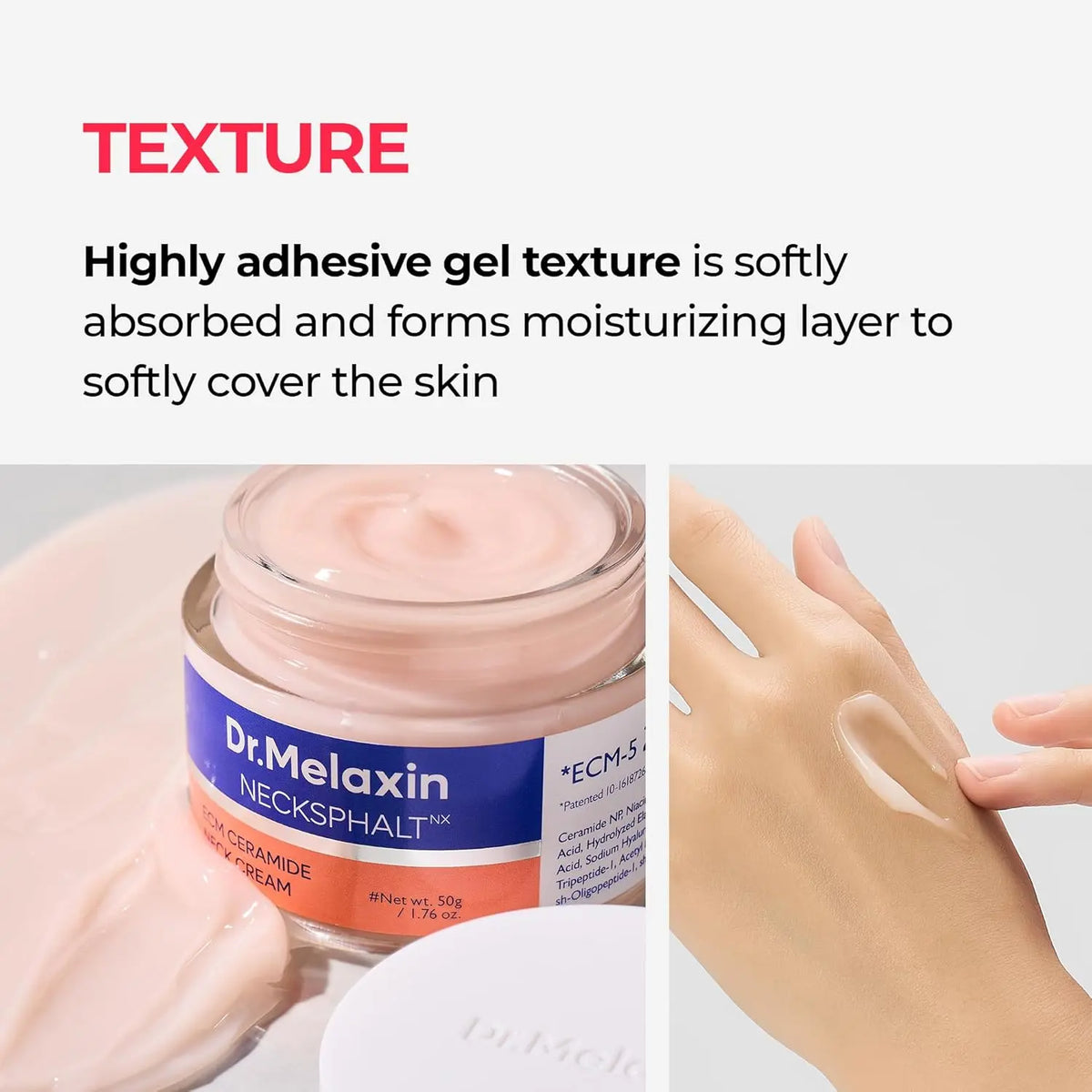 [Dr.Melaxin] Necksphalt ECM Ceramide Neck Cream 50Ml – Firming & Lifting Neck Cream for Wrinkles & Sagging Skin, Ceramide & Collagen for Elasticity & Radiant Glow