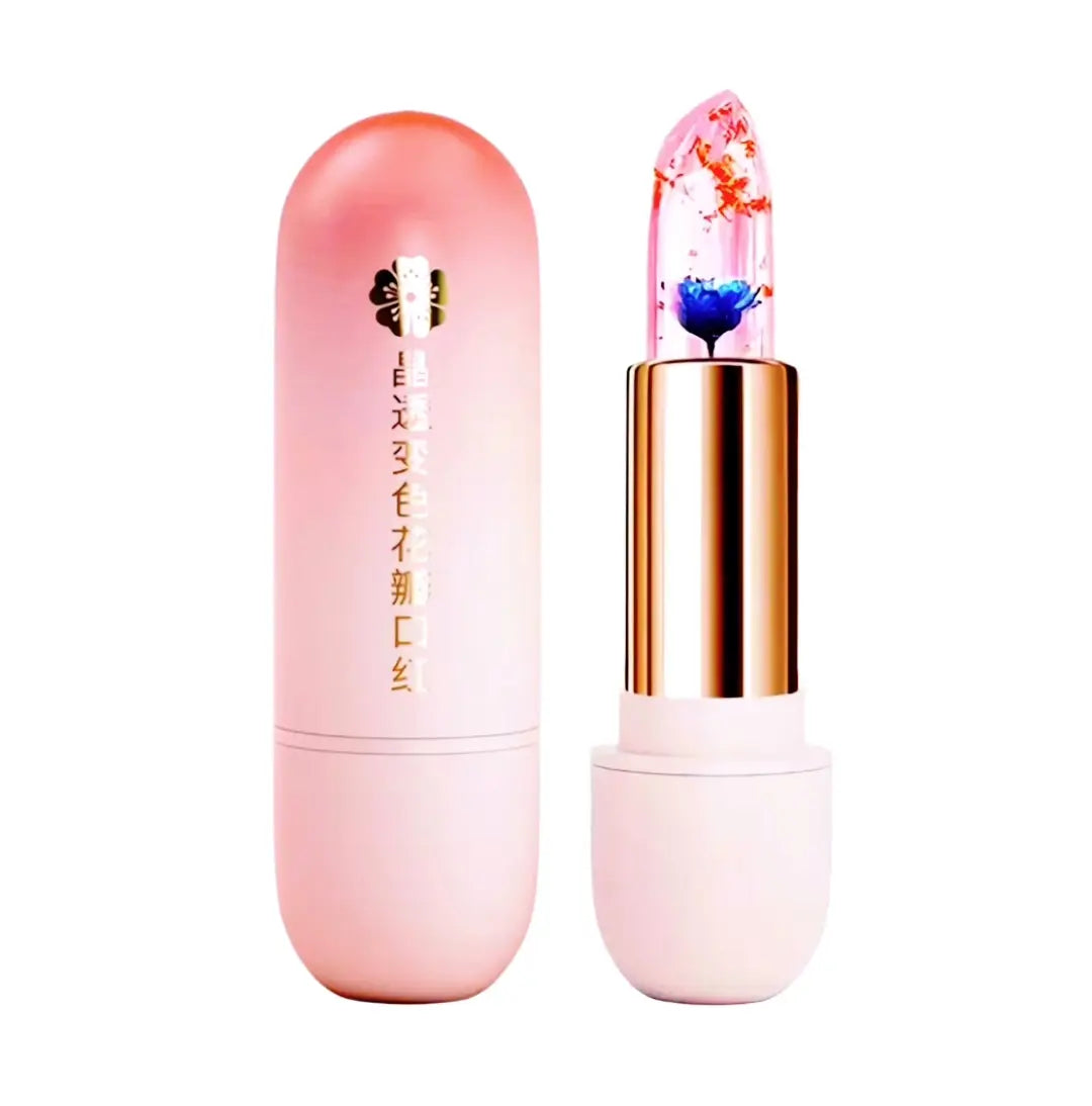 Flower Temperature Color Changing Lip Balm Moisturizing Glossy Lip Plumper Natural Long Lasting Lip Carejuicy Temperature Color Changing Lipstick, Moisturizing Flower , Hydrating Lip Gloss for All Occasions Makeup Glossy Lip-Plumping Lip Balm